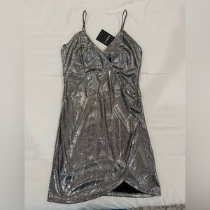 Forever 21 Silver Cocktail Dress